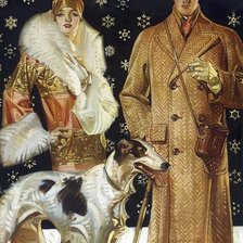 Схема вышивки «ретро»