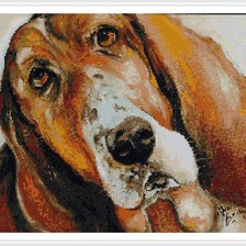 Схема вышивки «бассет»