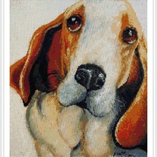 Схема вышивки «бассет»