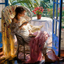 Схема вышивки «картины от Винсенто Ромеро»