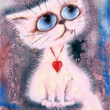 Схема вышивки «Кот»