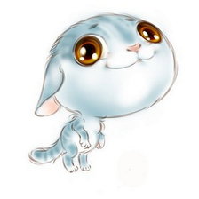 Схема вышивки «котик»