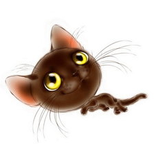 Схема вышивки «котик»