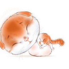 Схема вышивки «котик»