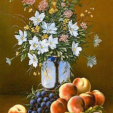 Натюрморт с персиками