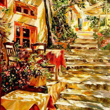 Схема вышивки «солнечное кафе»