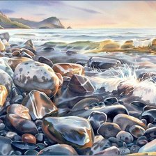 Схема вышивки «Морской берег»