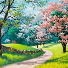 Схема вышивки «Цветущий сад»