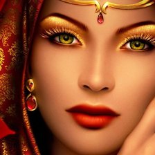 Схема вышивки «Девушка»