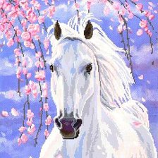 Схема вышивки «лошадь»