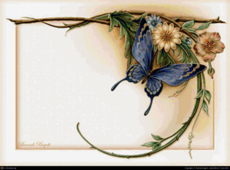 №420428 - бабочки, насекомые, цветы, бабочка, салфетка, подушка - предпросмотр