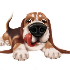 Схема вышивки «песик»