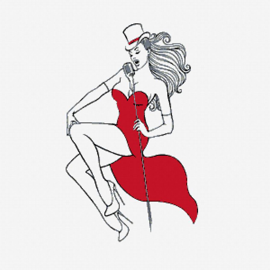 певица - женщина, девушка, дама, образ - предпросмотр