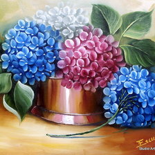 Схема вышивки «Гортензия»