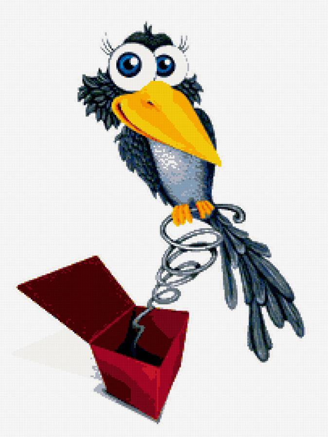 ворона - птица, юмор.детская, птицы - предпросмотр