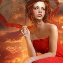 Схема вышивки «девушка»