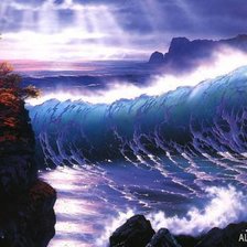 Схема вышивки «волна»