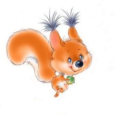 Схема вышивки «белка»