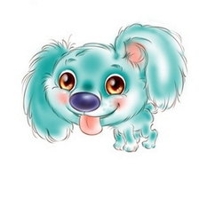 Схема вышивки «собачка»