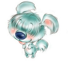 Схема вышивки «собачка»