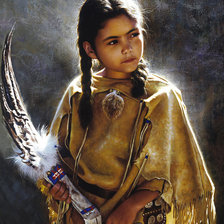 Схема вышивки «Девочка»