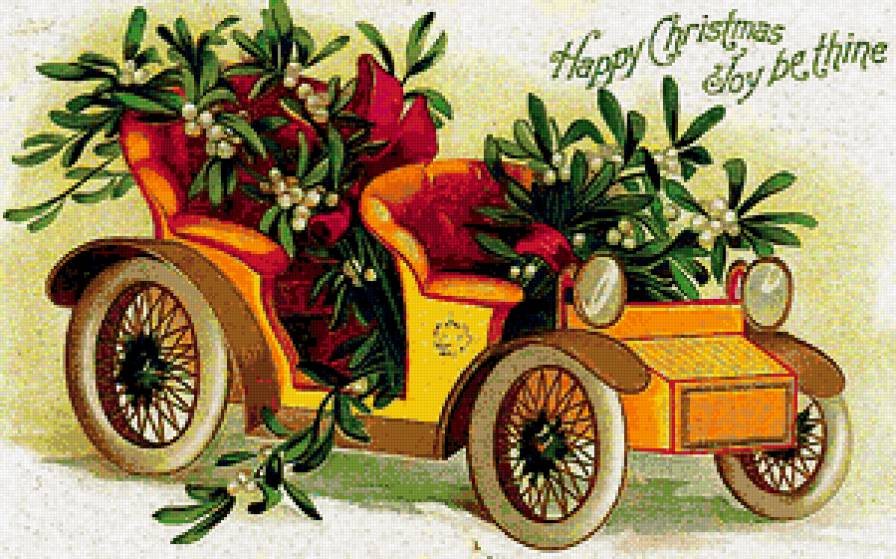 Ретро-авто - открытка, автомобиль, картинка, ретро - предпросмотр