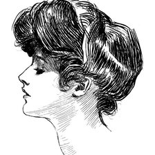 Схема вышивки «Девушка»