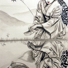 Схема вышивки «Лисица оборотень»