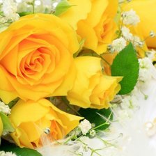 Схема вышивки «букет жёлтых роз»