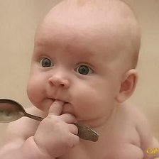 Схема вышивки «малыш с ложкой»