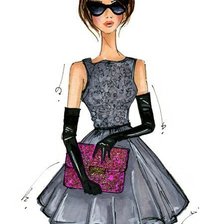 Схема вышивки «мода»