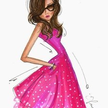 Схема вышивки «мода»