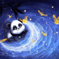 Схема вышивки «Панда»