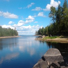 Схема вышивки «Озеро»