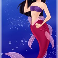 Схема вышивки «русалка»