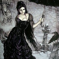 Схема вышивки «Готическая леди»