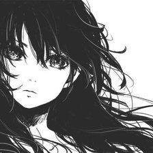 Схема вышивки «Девушка»