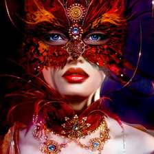 Схема вышивки «девушка»