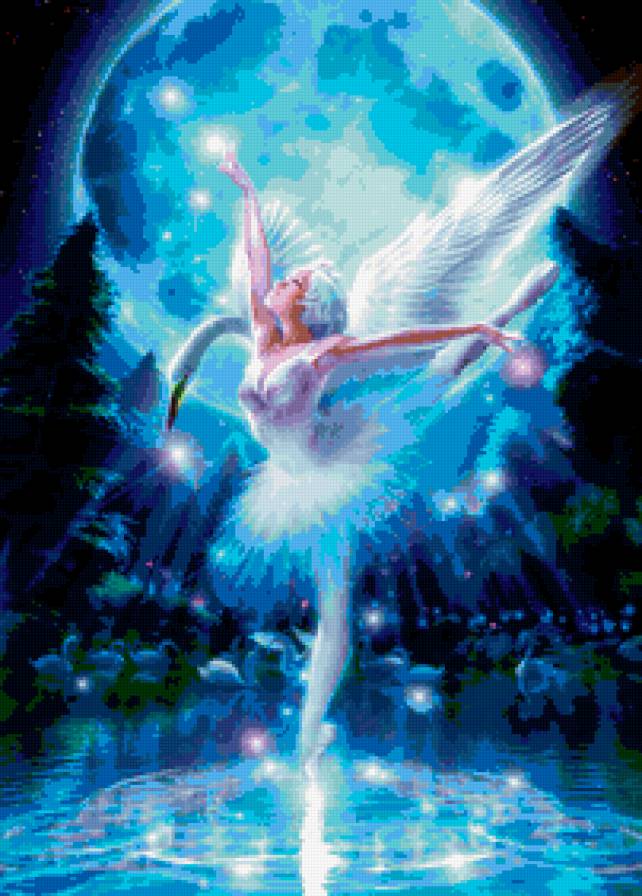 лебединое озеро - девушка, лебеди - предпросмотр