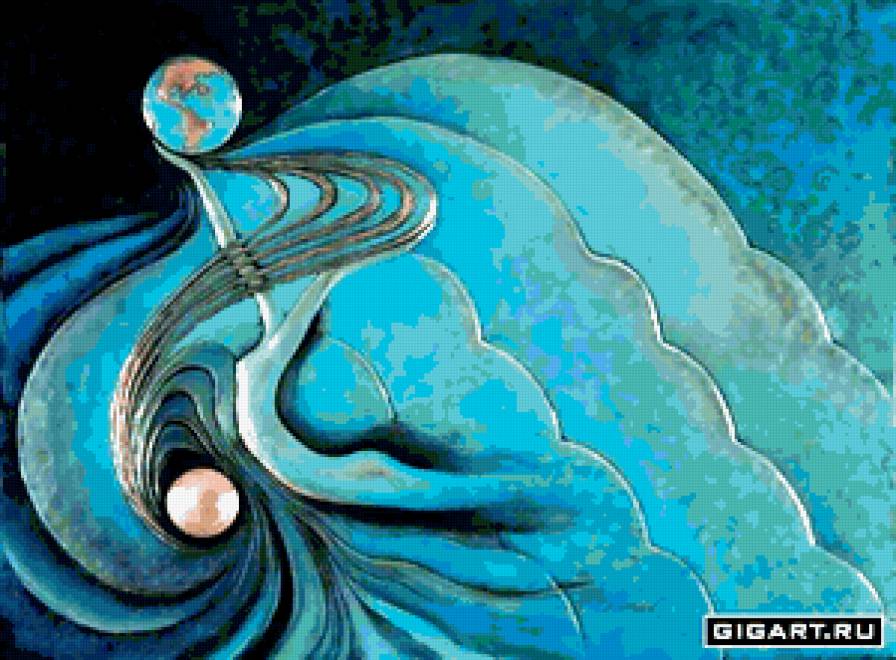 Художник Rassouli - космос, живопись, фэнтези - предпросмотр