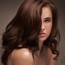 Схема вышивки «девушка»