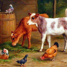 Схема вышивки «В деревне»