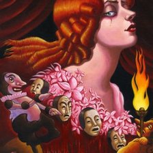 Схема вышивки «Женщина-загадка»