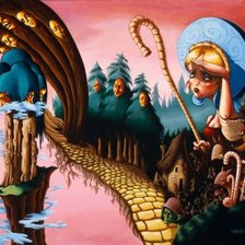 Схема вышивки «Женщина-загадка»