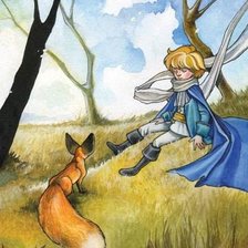 Схема вышивки «роза и маленький принц»