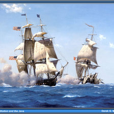 Схема вышивки «корабли»