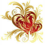 Схема вышивки «сердце»