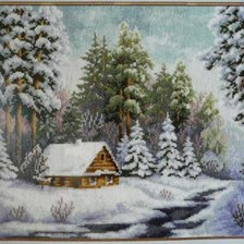 Схема вышивки «зима»
