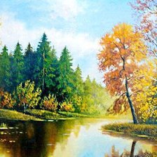 Схема вышивки «осень золотая»