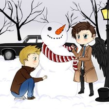 Схема вышивки «Дин и Кас»